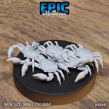 Crab Swarm #4844-#4845 by Epic Miniatures | 28mm Scale D&D Tabletop Miniature