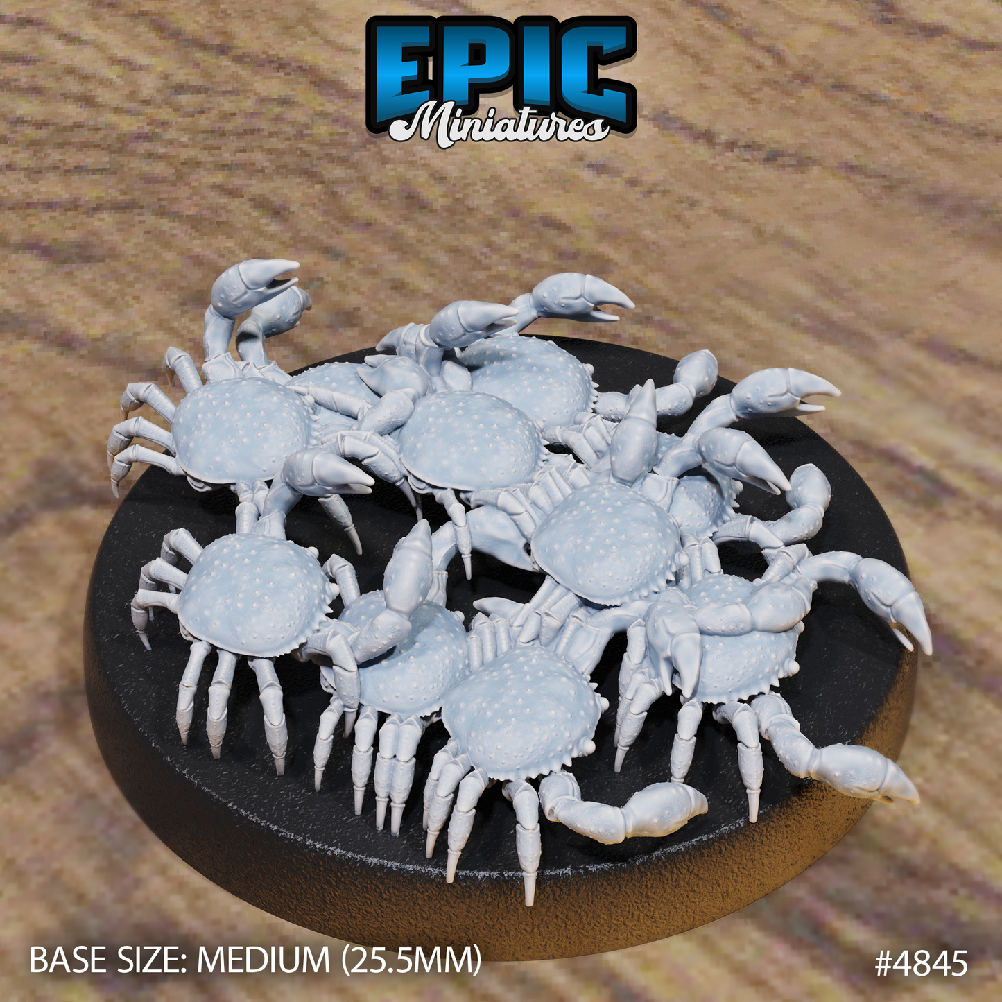 Crab Swarm #4844-#4845 by Epic Miniatures | 28mm Scale D&D Tabletop Miniature