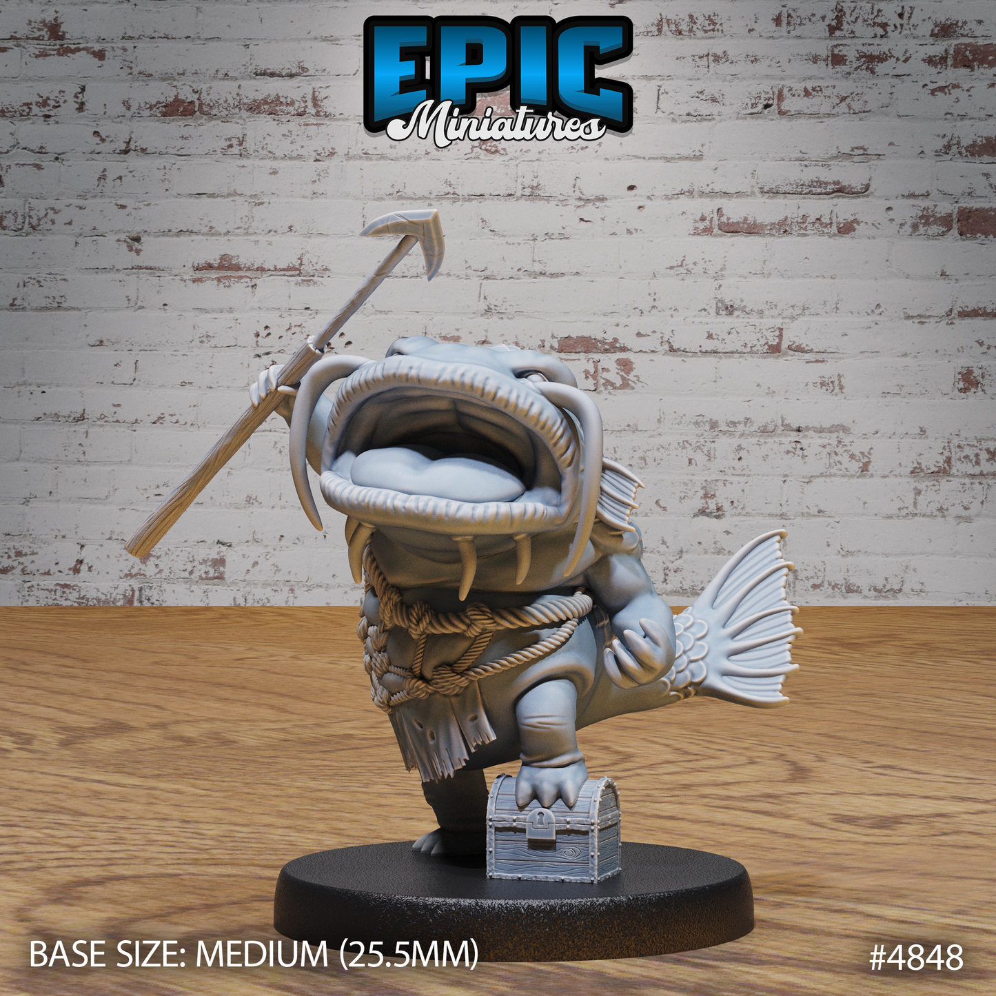 Catfish Folk #4846-#4848 by Epic Miniatures | 28mm Scale D&D Tabletop Miniature