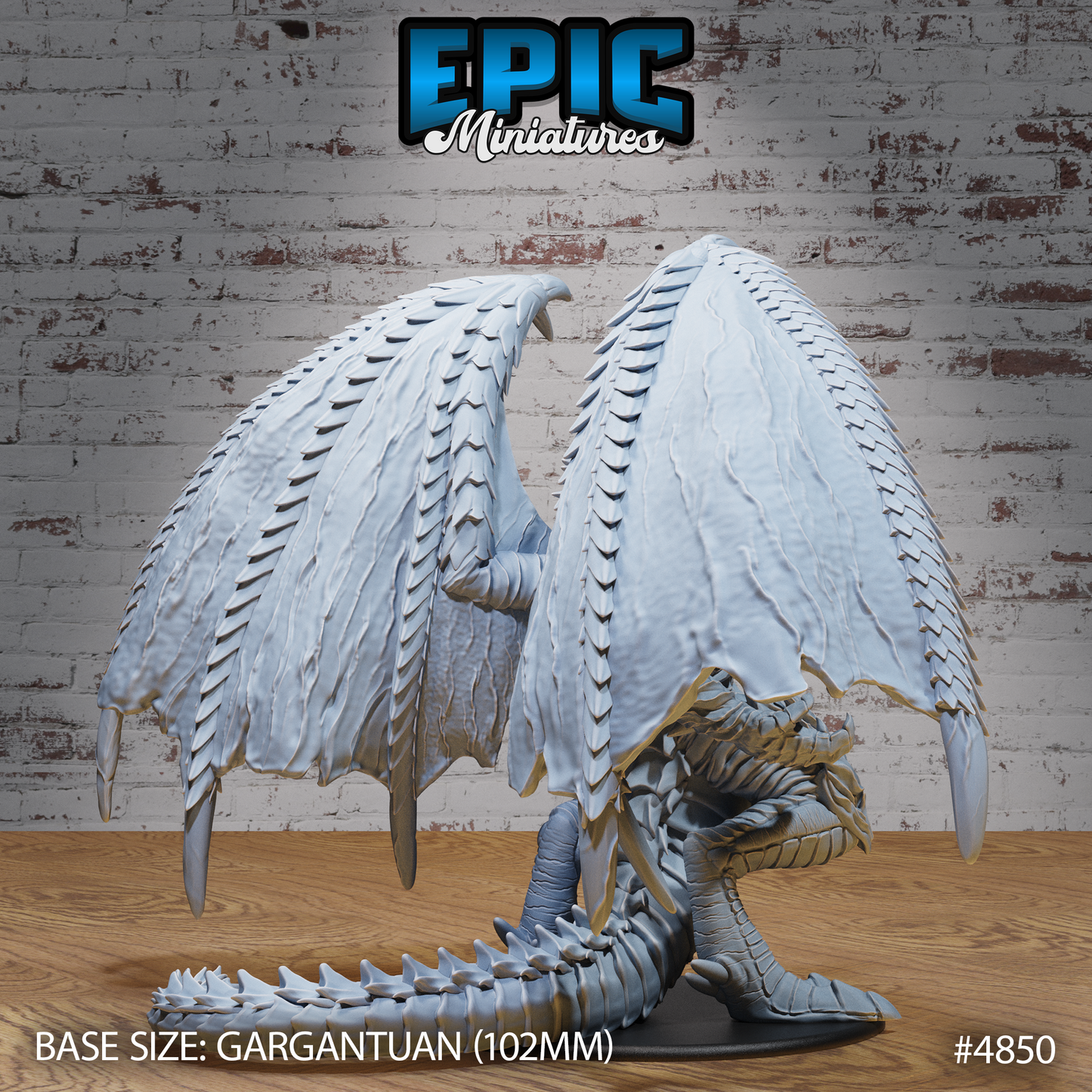 Inferno Dragon (#4850) Gargantuan Model by Epic Miniatures | D&D Tabletop Miniature