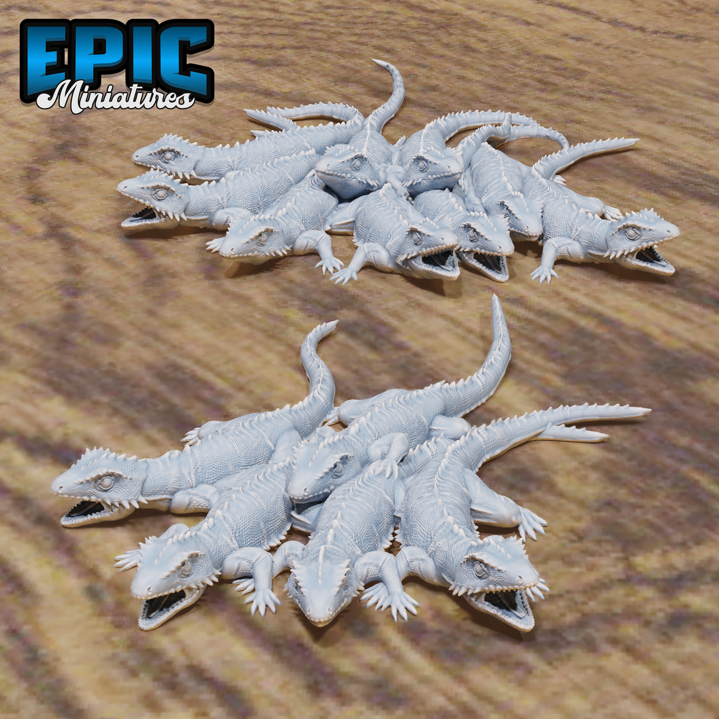 Lizard Swarm Set (#4857-#4858) by Epic Miniatures | D&D Tabletop Miniatures