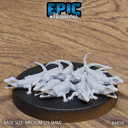 Lizard Swarm Set (#4857-#4858) by Epic Miniatures | D&D Tabletop Miniatures