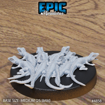 Lizard Swarm Set (#4857-#4858) by Epic Miniatures | D&D Tabletop Miniatures