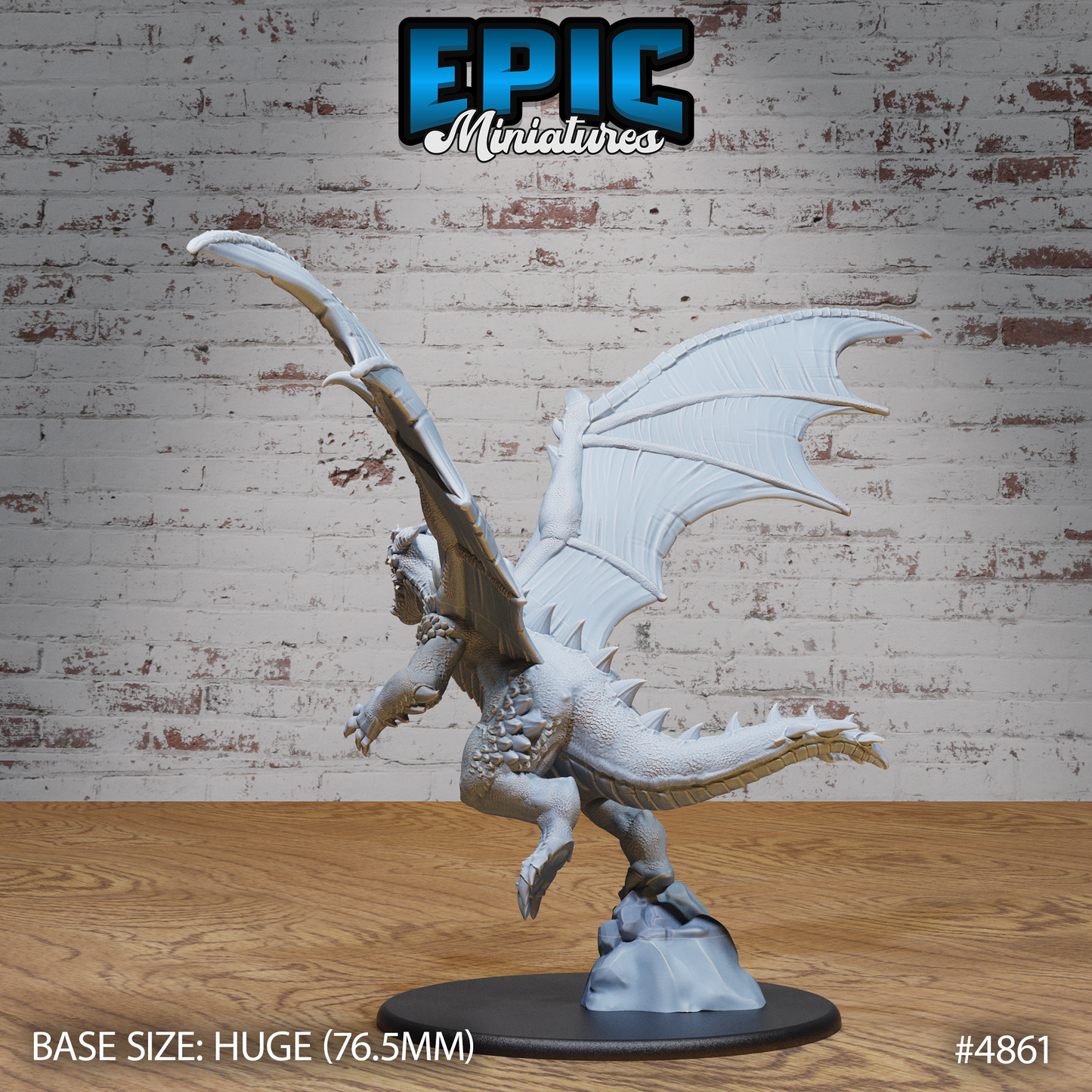 Bipedal Dragon Set (#4859-#4862) by Epic Miniatures | D&D Tabletop Miniatures