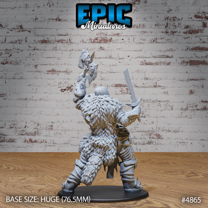 Giant Dragon Hunter Set (#4863-#4865) by Epic Miniatures | D&D Tabletop Miniatures