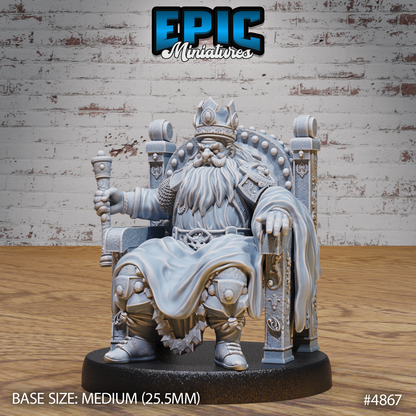 Dwarf King Set (#4866-#4868) by Epic Miniatures | D&D Tabletop Miniatures