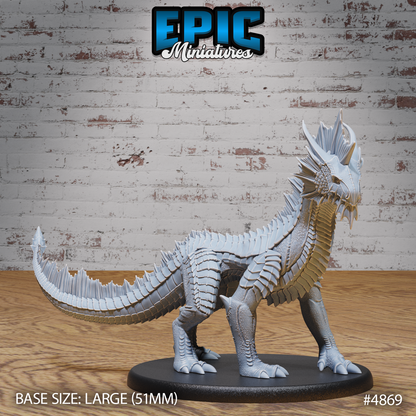 Guard Drake Silver Miniature #4869-#4871 | Epic Miniatures | D&D Tabletop RPG