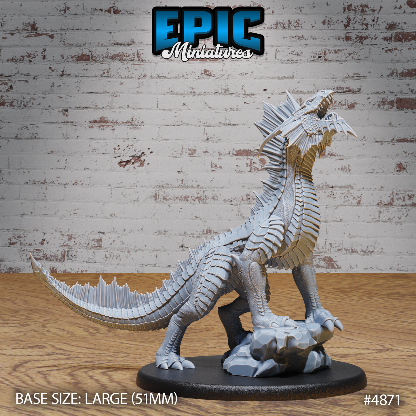 Guard Drake Silver Miniature #4869-#4871 | Epic Miniatures | D&D Tabletop RPG