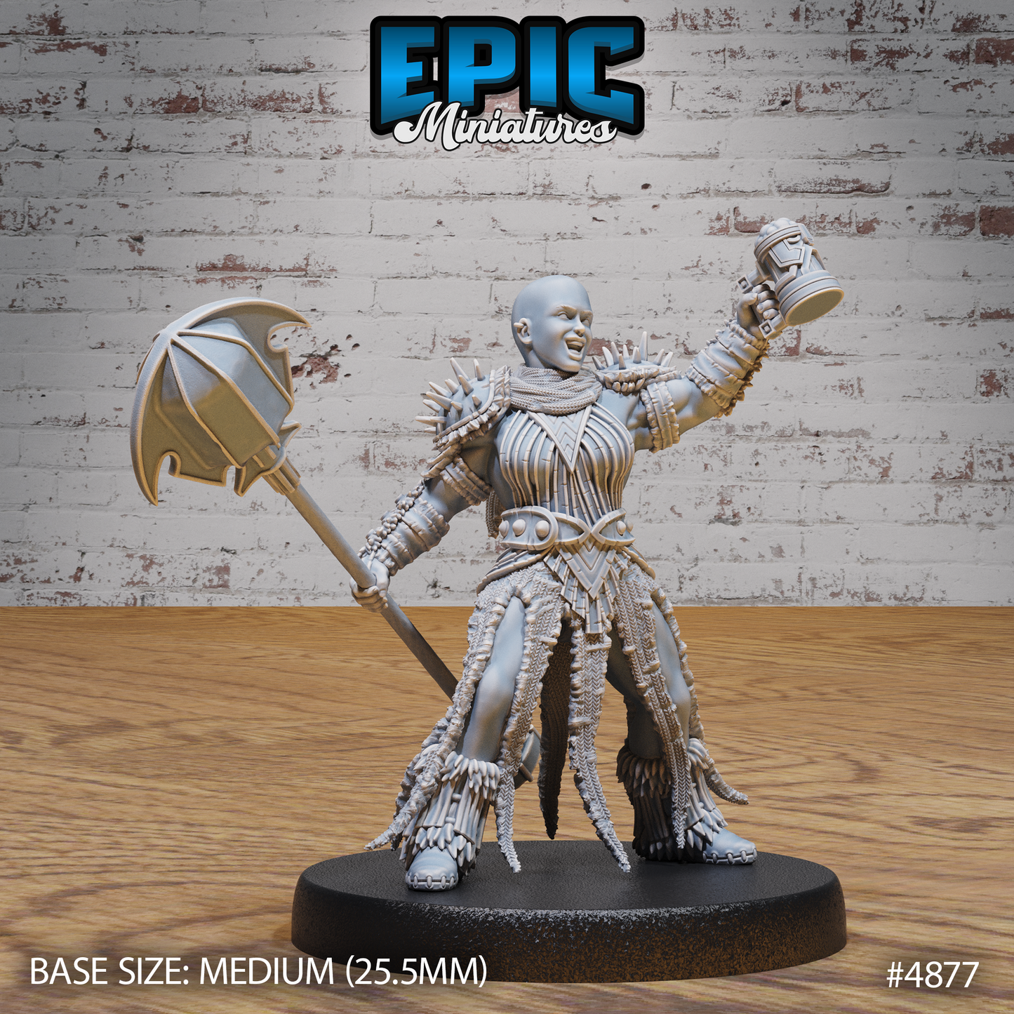 Bald Dwarf #4875-#4877 by Epic Miniatures | D&D Tabletop Miniatures