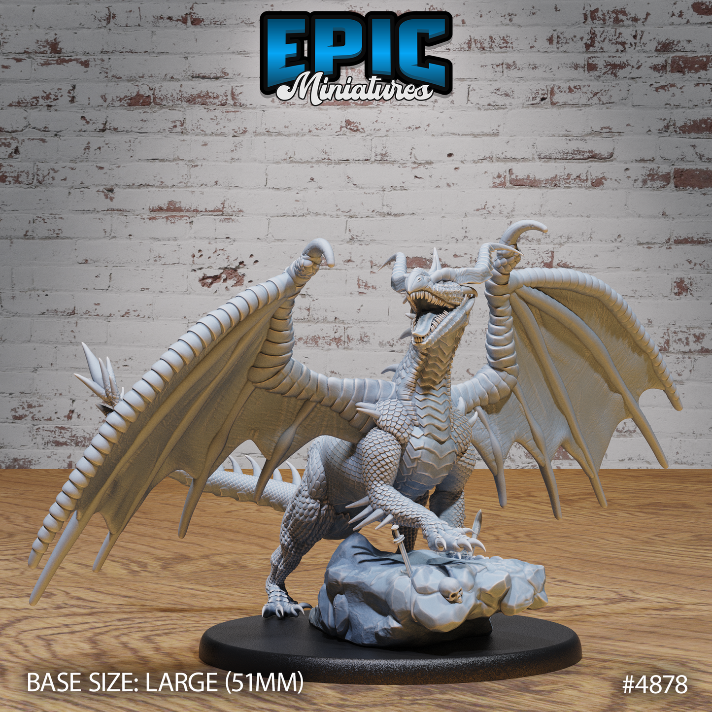 Classic Dragon #4878-#4880 by Epic Miniatures| D&D Tabletop Miniatures