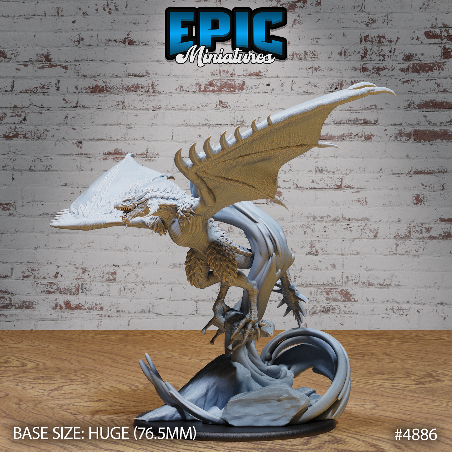 Demise Wyvern #4884-#4886 by Epic Miniatures | D&D Tabletop Miniatures