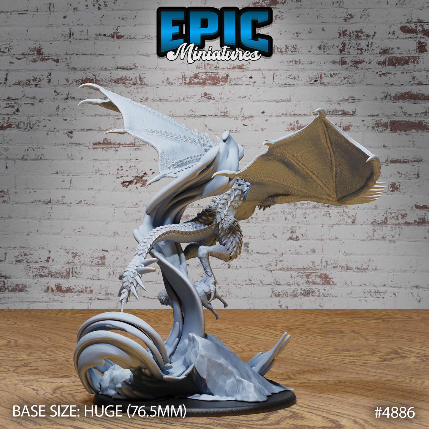 Demise Wyvern #4884-#4886 by Epic Miniatures | D&D Tabletop Miniatures