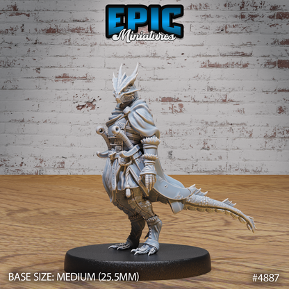 Half-Dragon Adventurer #4887-#4889 by Epic Miniatures | D&D Tabletop Miniatures