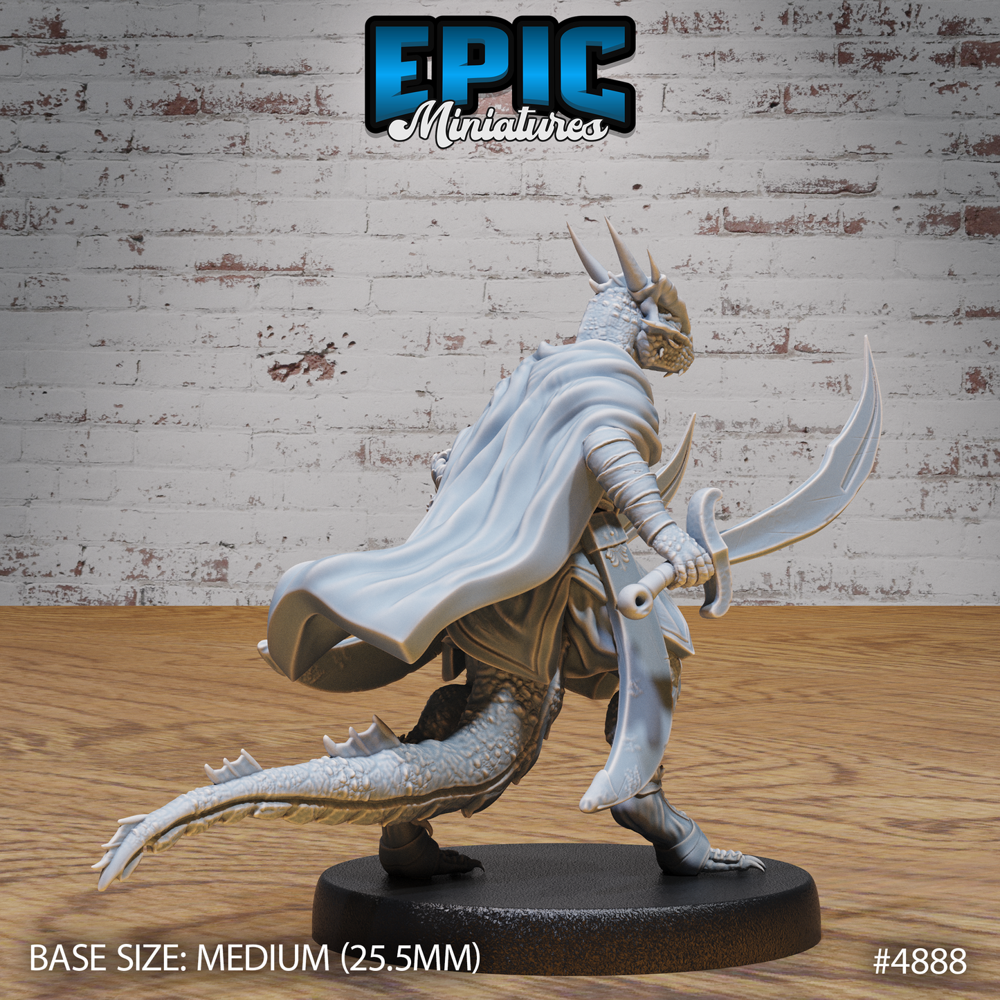 Half-Dragon Adventurer #4887-#4889 by Epic Miniatures | D&D Tabletop Miniatures