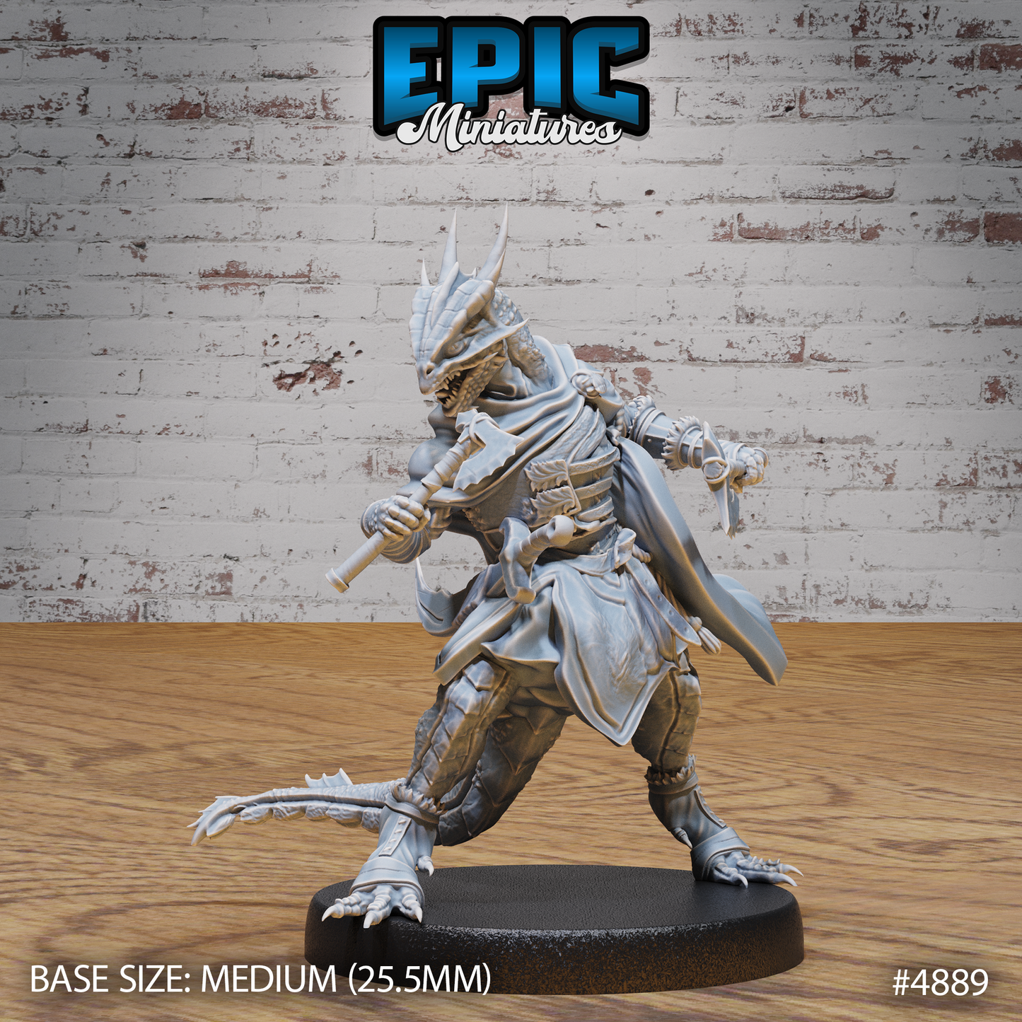 Half-Dragon Adventurer #4887-#4889 by Epic Miniatures | D&D Tabletop Miniatures