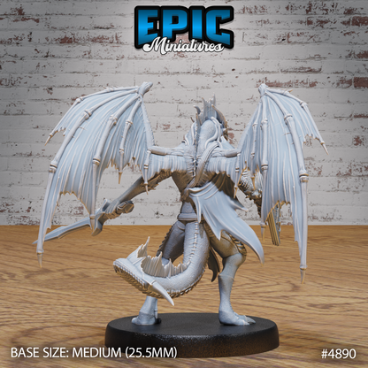 Draconic Demon Bronze #4890-#4892 by Epic Miniatures | D&D Tabletop Miniatures