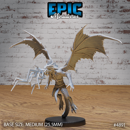 Draconic Demon Bronze #4890-#4892 by Epic Miniatures | D&D Tabletop Miniatures