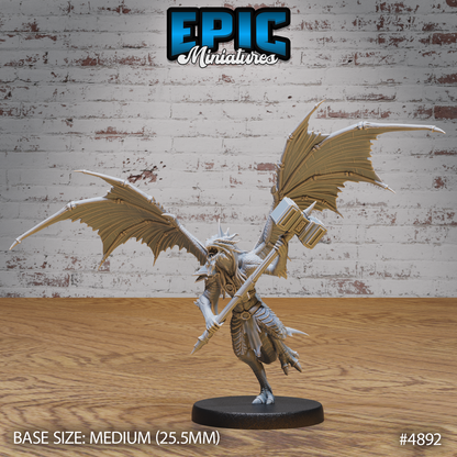 Draconic Demon Bronze #4890-#4892 by Epic Miniatures | D&D Tabletop Miniatures