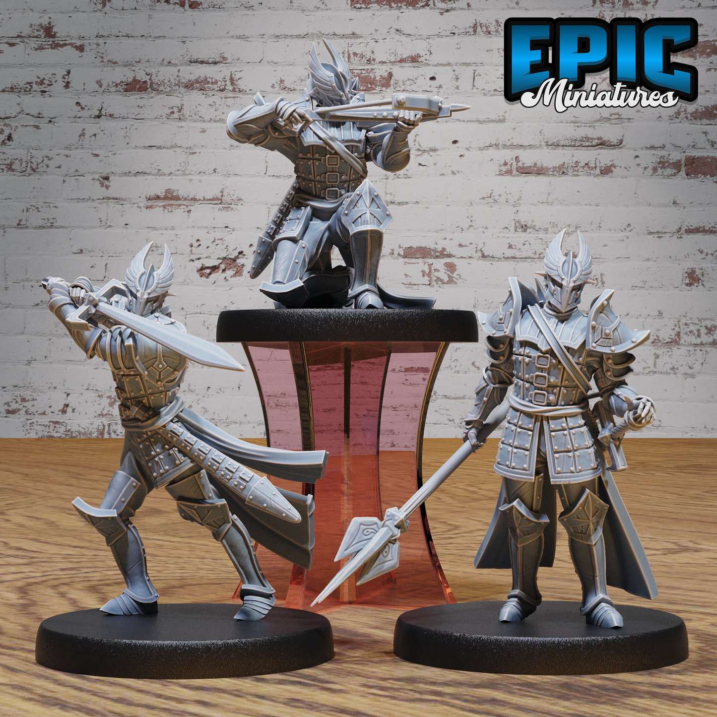 Platinum Paladin #4893-#4895 by Epic Miniatures | D&D Tabletop Miniatures