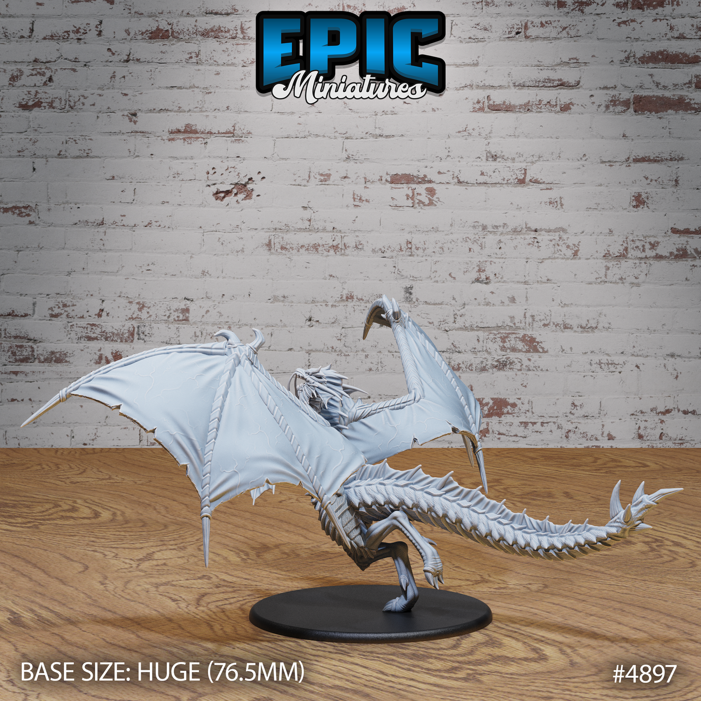 Platinum Dragon #4896-#4898 by Epic Miniatures | D&D Tabletop Miniatures