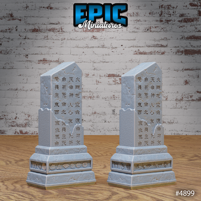 Eastern Temple Terrain Scatter Full Set of 35 Models | Legends of the East | Epic Miniatures | D&D Tabletop Miniature