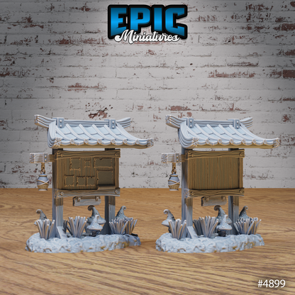 Eastern Temple Terrain Scatter Full Set of 35 Models | Legends of the East | Epic Miniatures | D&D Tabletop Miniature