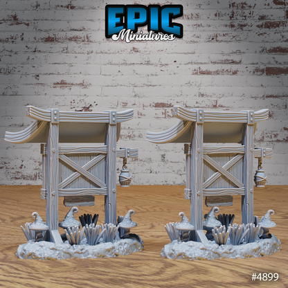 Eastern Temple Terrain Scatter Full Set of 35 Models | Legends of the East | Epic Miniatures | D&D Tabletop Miniature