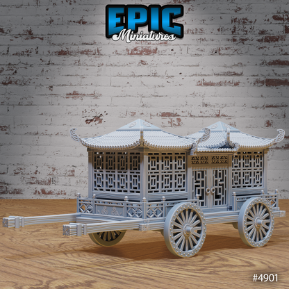 Noble Carriage | Legends of the East Collection | Epic Miniatures | D&D Tabletop Accessory