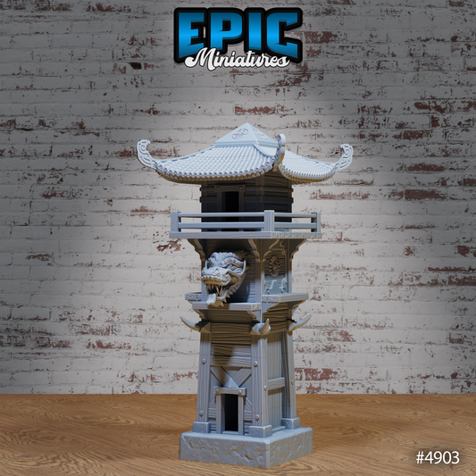 Dragon Watch Tower | Legends of the East Collection | Epic Miniatures | D&D Tabletop Terrain