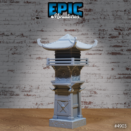 Dragon Watch Tower | Legends of the East Collection | Epic Miniatures | D&D Tabletop Terrain