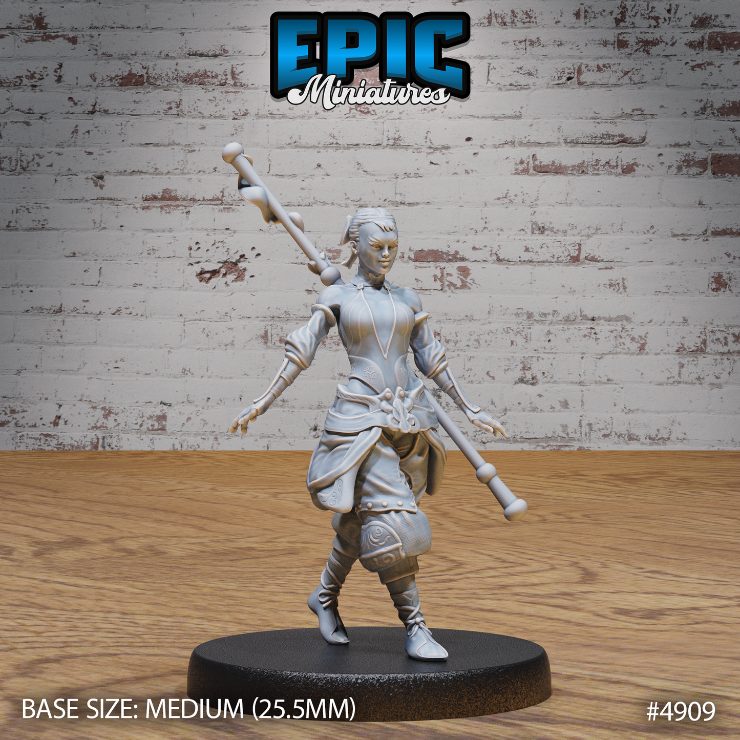 Female Monk Adventurer (#4909-#4911) | Epic Miniatures | D&D & Tabletop Miniatures