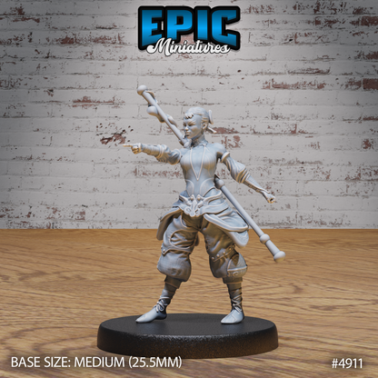 Female Monk Adventurer (#4909-#4911) | Epic Miniatures | D&D & Tabletop Miniatures