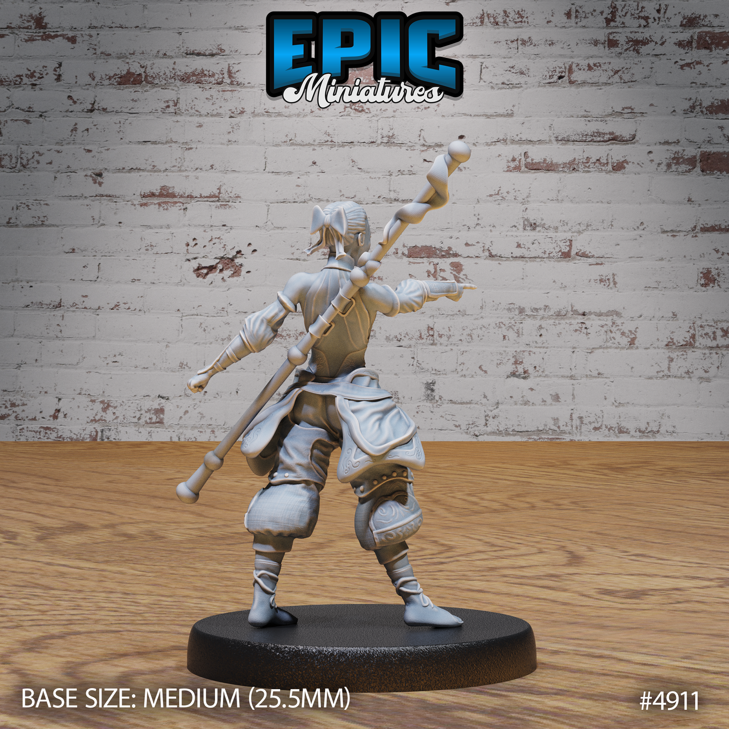 Female Monk Adventurer (#4909-#4911) | Epic Miniatures | D&D & Tabletop Miniatures