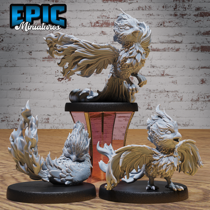 Phoenix Hatchling #4915-#4917 | Epic Miniatures | D&D Tabletop Miniature | Mystical Creature for Roleplaying and Wargaming