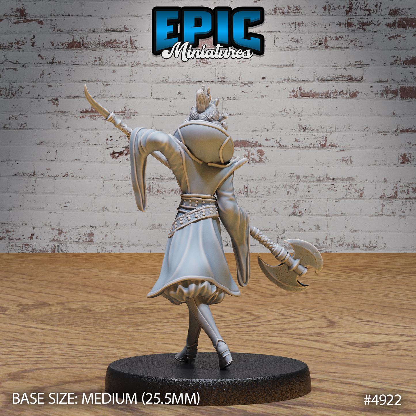 Warrior Empress #4921-#4923 | Epic Miniatures | D&D Tabletop Miniature | Regal Fighter for Fantasy Roleplaying & Wargaming