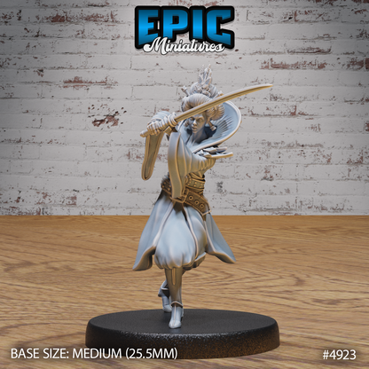 Warrior Empress #4921-#4923 | Epic Miniatures | D&D Tabletop Miniature | Regal Fighter for Fantasy Roleplaying & Wargaming