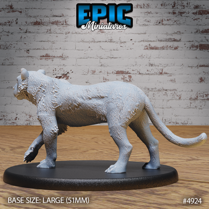 Tiger #4924-#4925 | Epic Miniatures | D&D Tabletop Miniature | Fierce Animal Companion or Beast Encounter