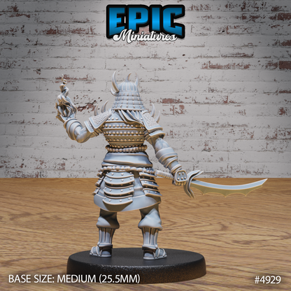 Oni Samurai #4929-#4931 | Epic Miniatures | D&D Tabletop Miniature | Fierce Demon Warrior for Fantasy Roleplaying