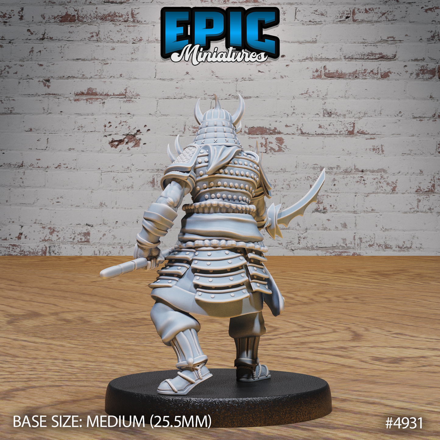 Oni Samurai #4929-#4931 | Epic Miniatures | D&D Tabletop Miniature | Fierce Demon Warrior for Fantasy Roleplaying