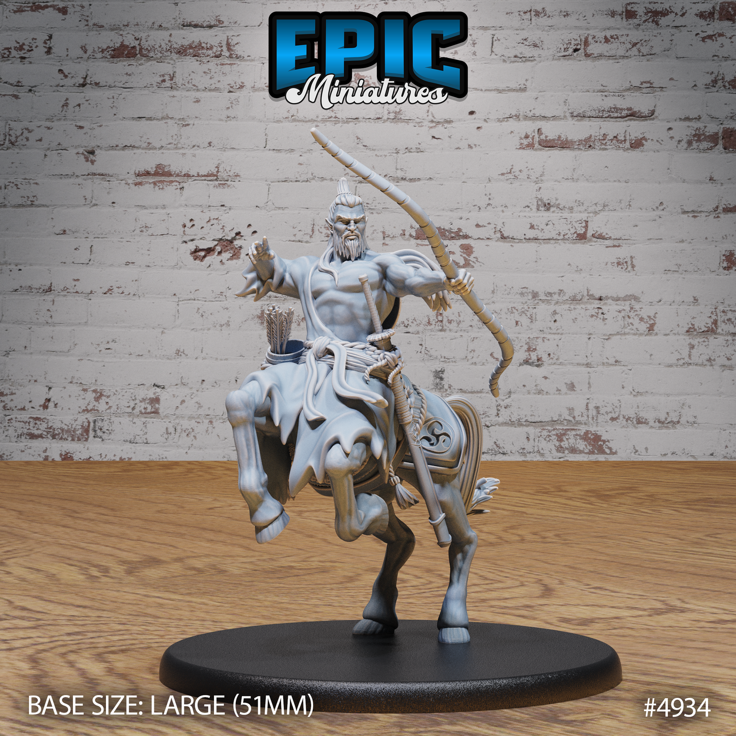 Bushi Centaur #4932-#4934 | Epic Miniatures | D&D Tabletop Miniature | Warrior Centaur for Fantasy Roleplaying & Wargaming