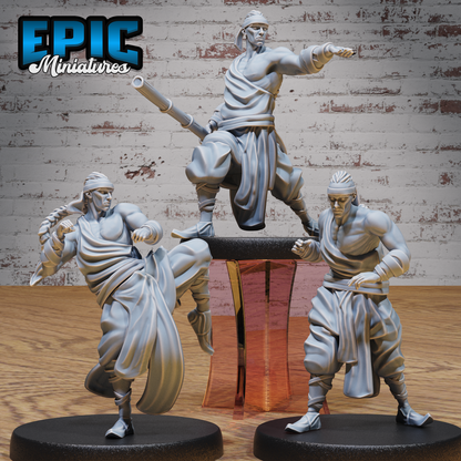 Martial Arts Monk #4938-#4940 | Epic Miniatures | D&D Tabletop Miniature | Skilled Hand-to-Hand Fighter for Fantasy Roleplaying