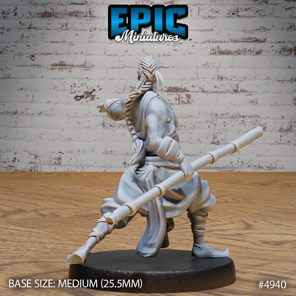 Martial Arts Monk #4938-#4940 | Epic Miniatures | D&D Tabletop Miniature | Skilled Hand-to-Hand Fighter for Fantasy Roleplaying