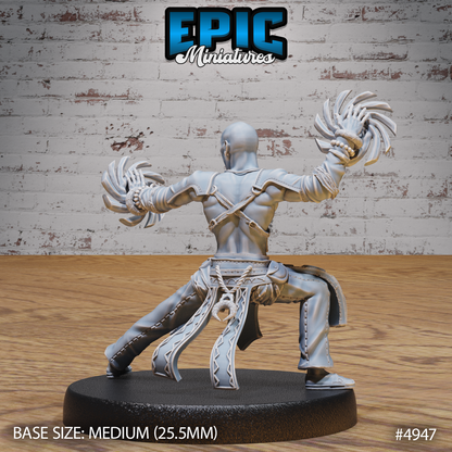 Monk Adventurer Male #4946-#4948 | Epic Miniatures | D&D Tabletop Miniature | Agile Warrior of Peace and Strength