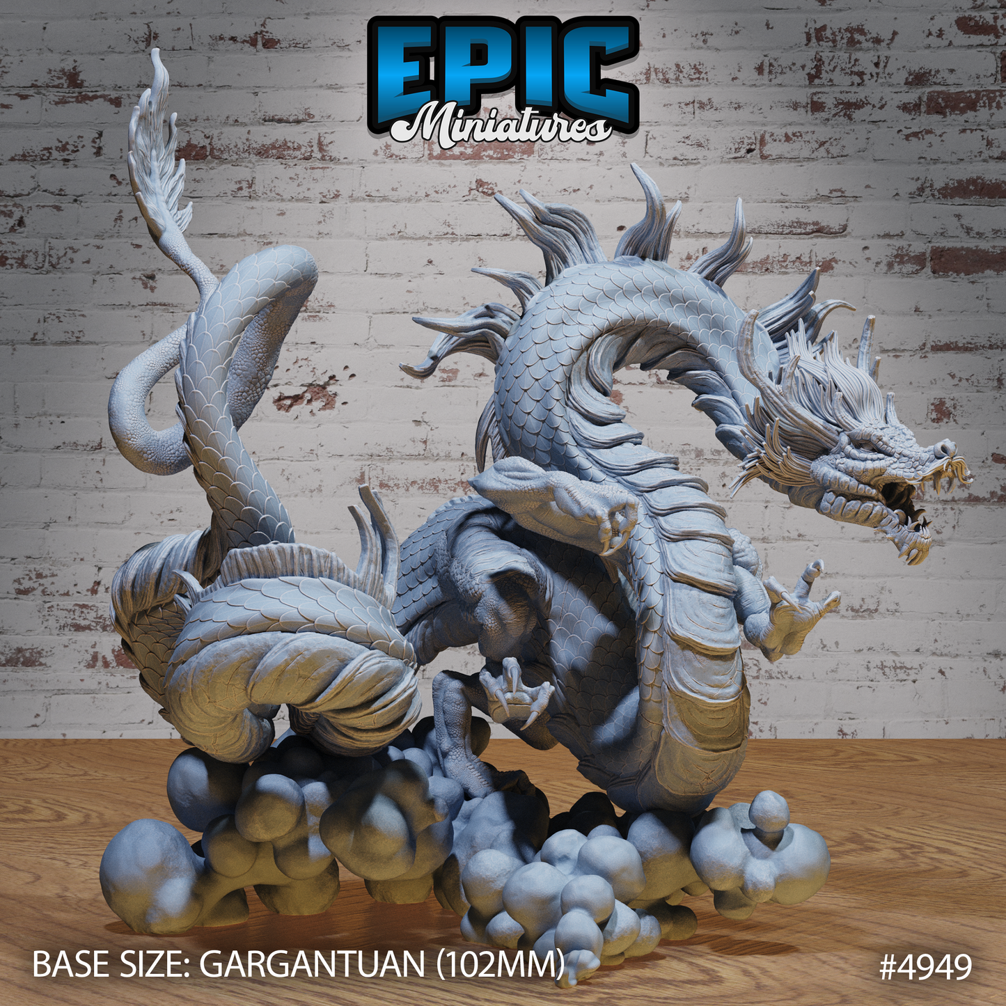 Emperor Lung Dragon | Legends of the East | Epic Miniatures | D&D Tabletop Miniature