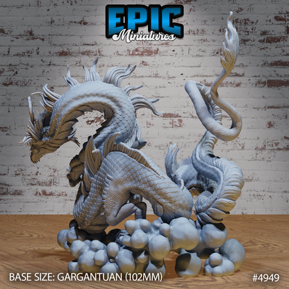 Emperor Lung Dragon | Legends of the East | Epic Miniatures | D&D Tabletop Miniature