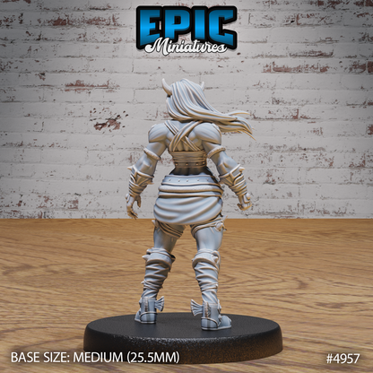 Orc Tiefling Female #4957-#4959 | Epic Miniatures | D&D Tabletop Minis