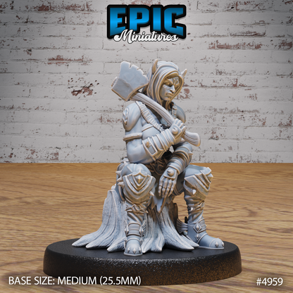 Orc Tiefling Female #4957-#4959 | Epic Miniatures | D&D Tabletop Minis