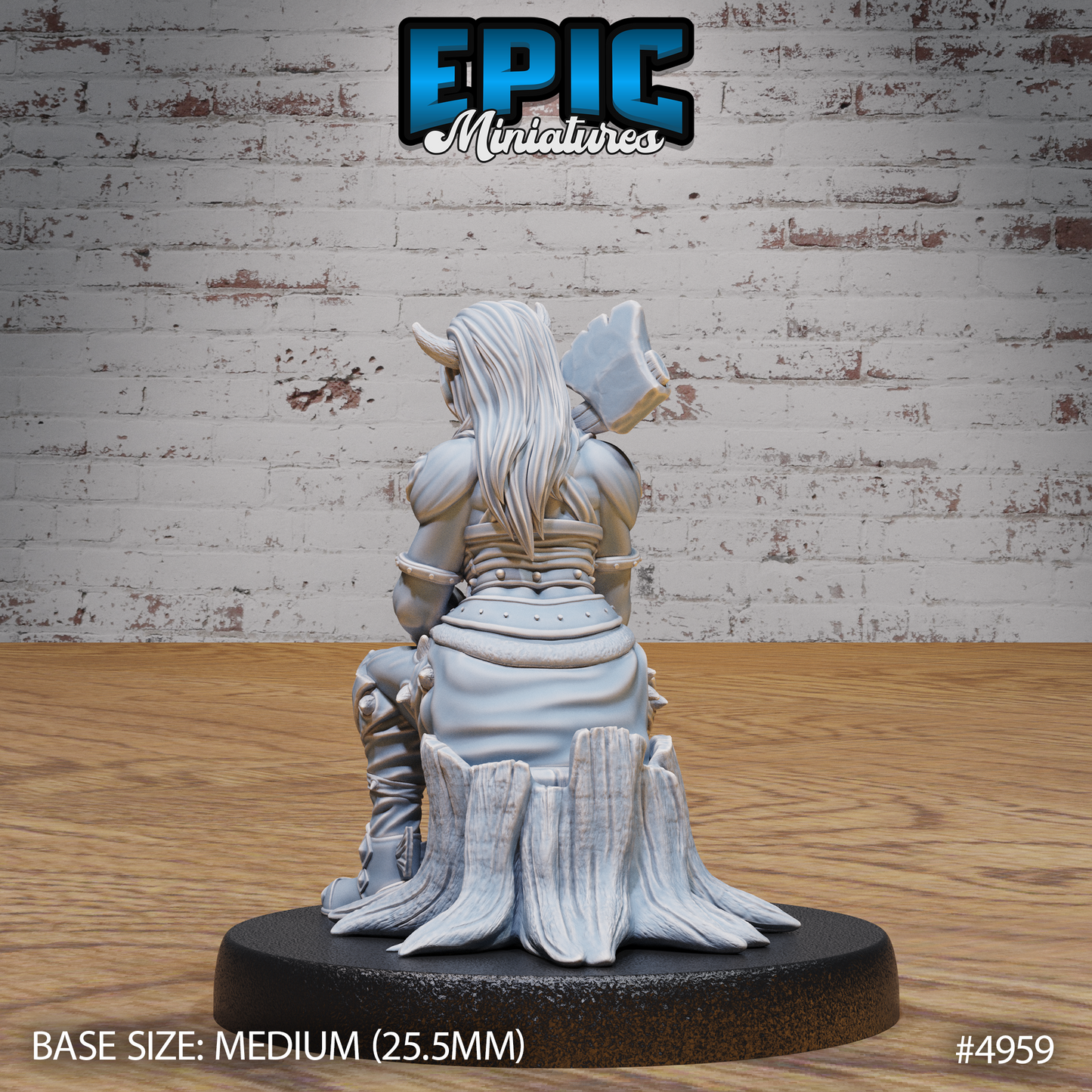 Orc Tiefling Female #4957-#4959 | Epic Miniatures | D&D Tabletop Minis