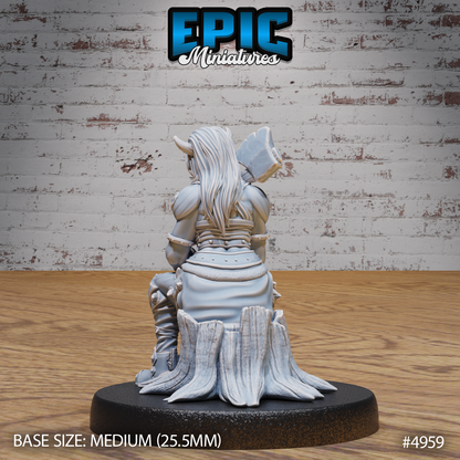 Orc Tiefling Female #4957-#4959 | Epic Miniatures | D&D Tabletop Minis