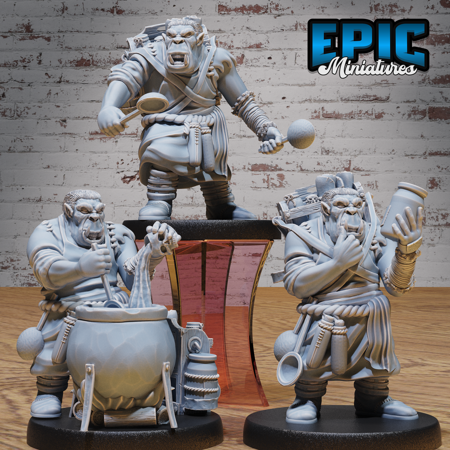 Gray Orc Alchemist #4966-#4968 | Epic Miniatures | D&D Tabletop Miniatures